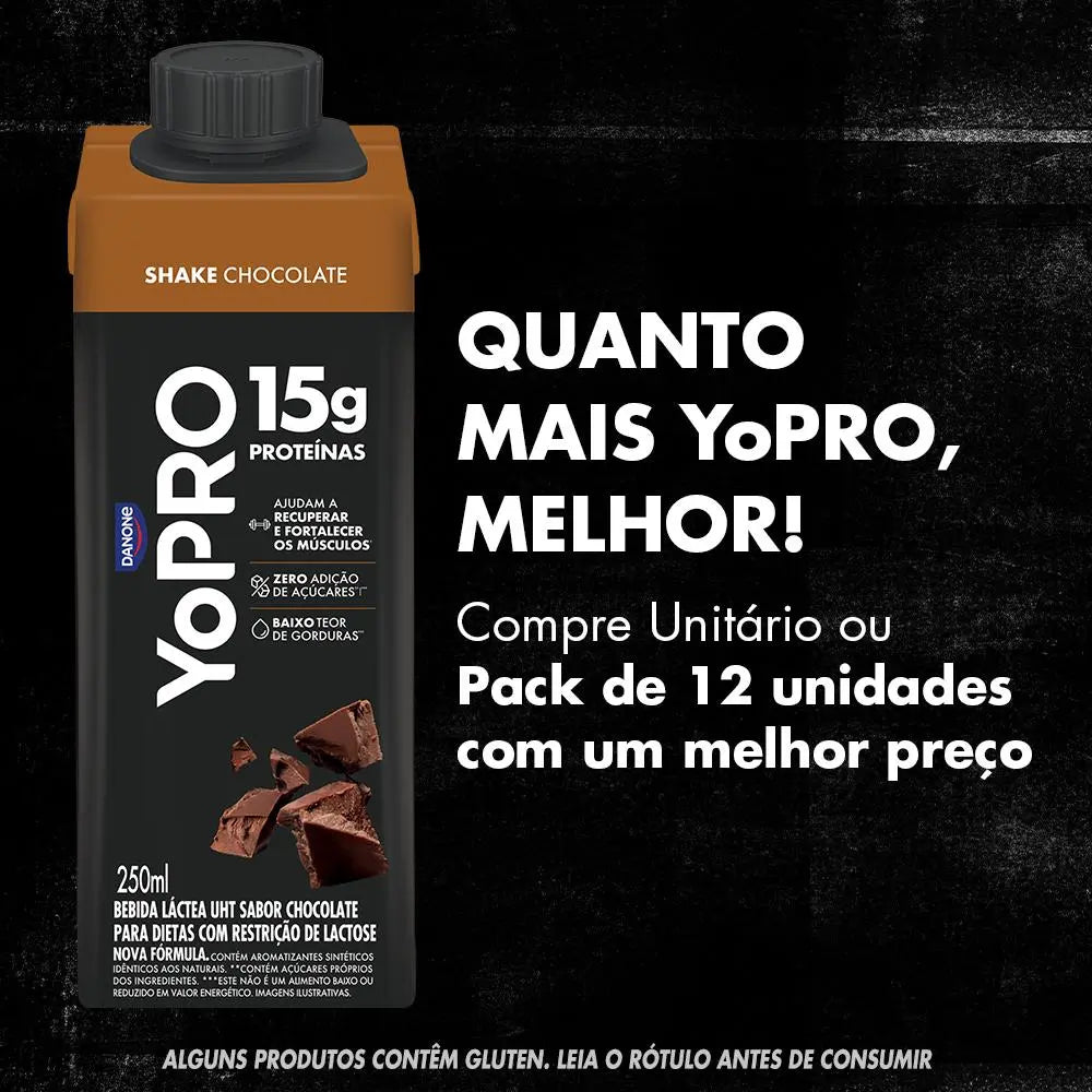Yopro Bebida Láctea Chocolate 250ml 15g de Proteina