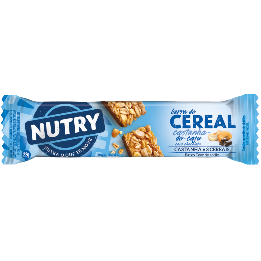 BC Nutry 24x22g Nutrimental Castanha de Caju Chocolate