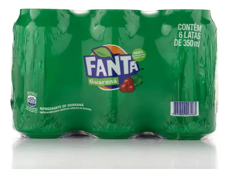 Fanta Guaraná 220 ml - Pack com 6 latas