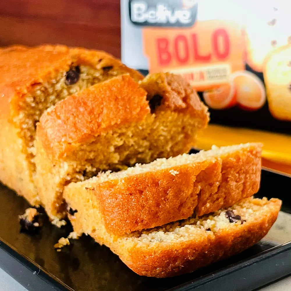 Bolo de Laranja com Gotas de Chocolate BeLive 260g - Sem Açúcar e Sem Glúten