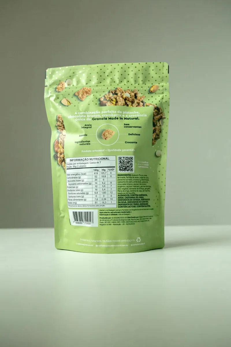 Granola Pistache Deliicci Feita Naturalmente - Sachê 200g