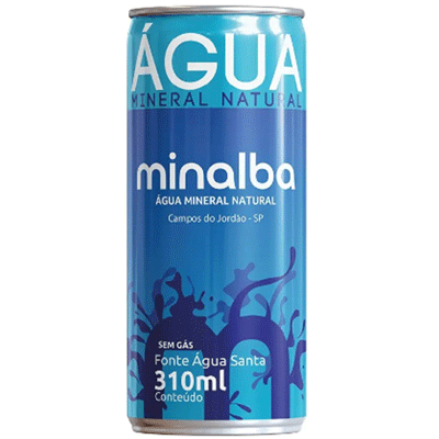 Min Min Alba Mineral Water Can 310ml Still 12 units
