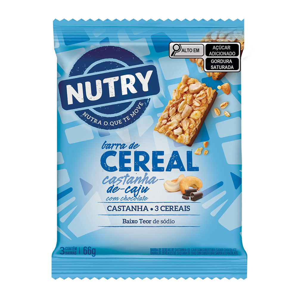 BC Nutry 24x22g Nutrimental Castanha de Caju Chocolate