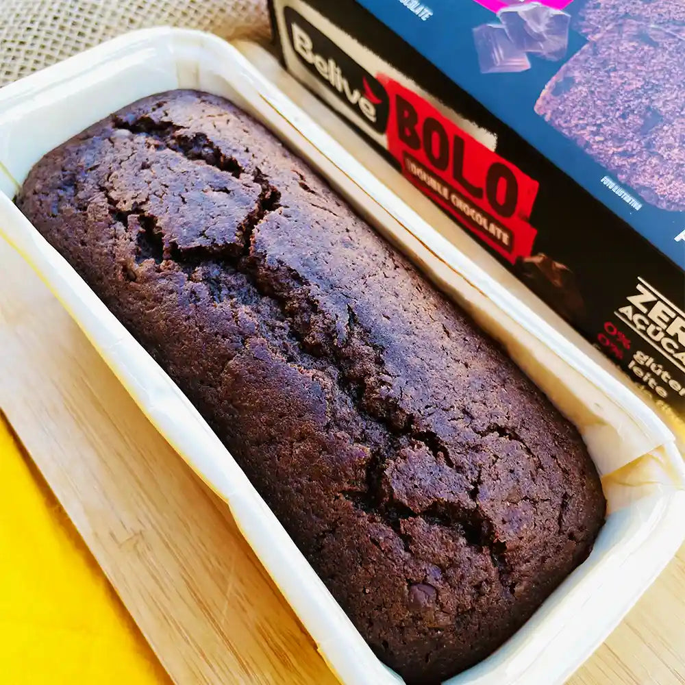 Bolo de Chocolate BeLive 260g - Zero Açúcar, Sem Glúten e Sem Leite