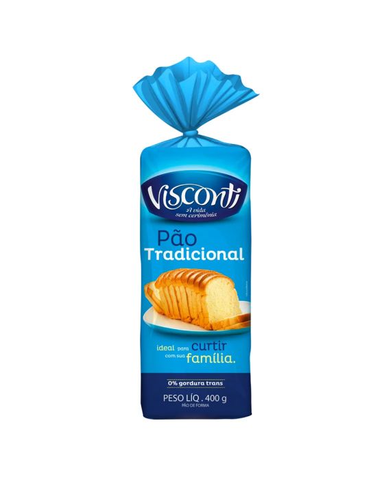 Pão de Forma Tradicional Visconti 400 g