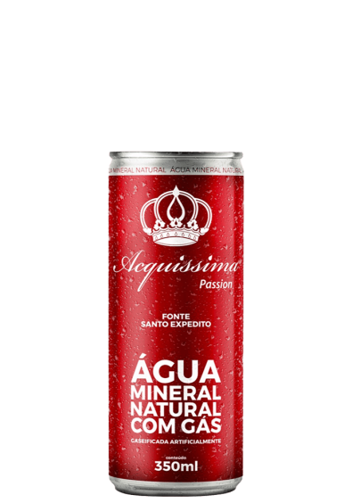 Água com Gás Acquissima Lata 350ml - Pack com 12 unidades