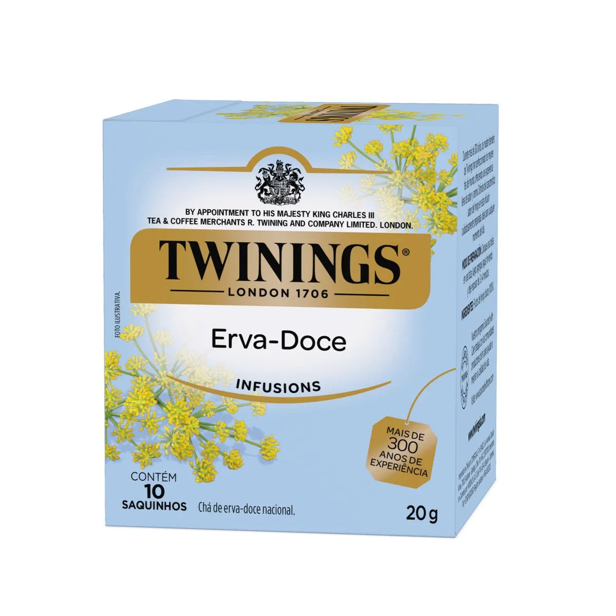 Chá Twinings Erva-Doce 20 g Caixa com 10 Sachês