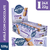 Barra de Cereais Nutry Avelã com Chocolate 24 x 22 g