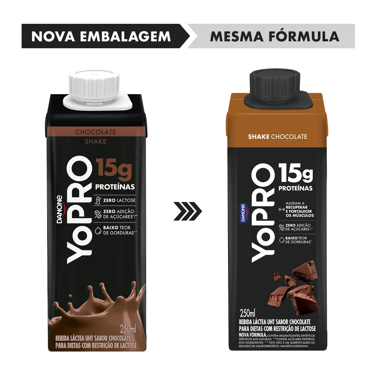 Yopro Bebida Láctea Chocolate 250ml 15g de Proteina