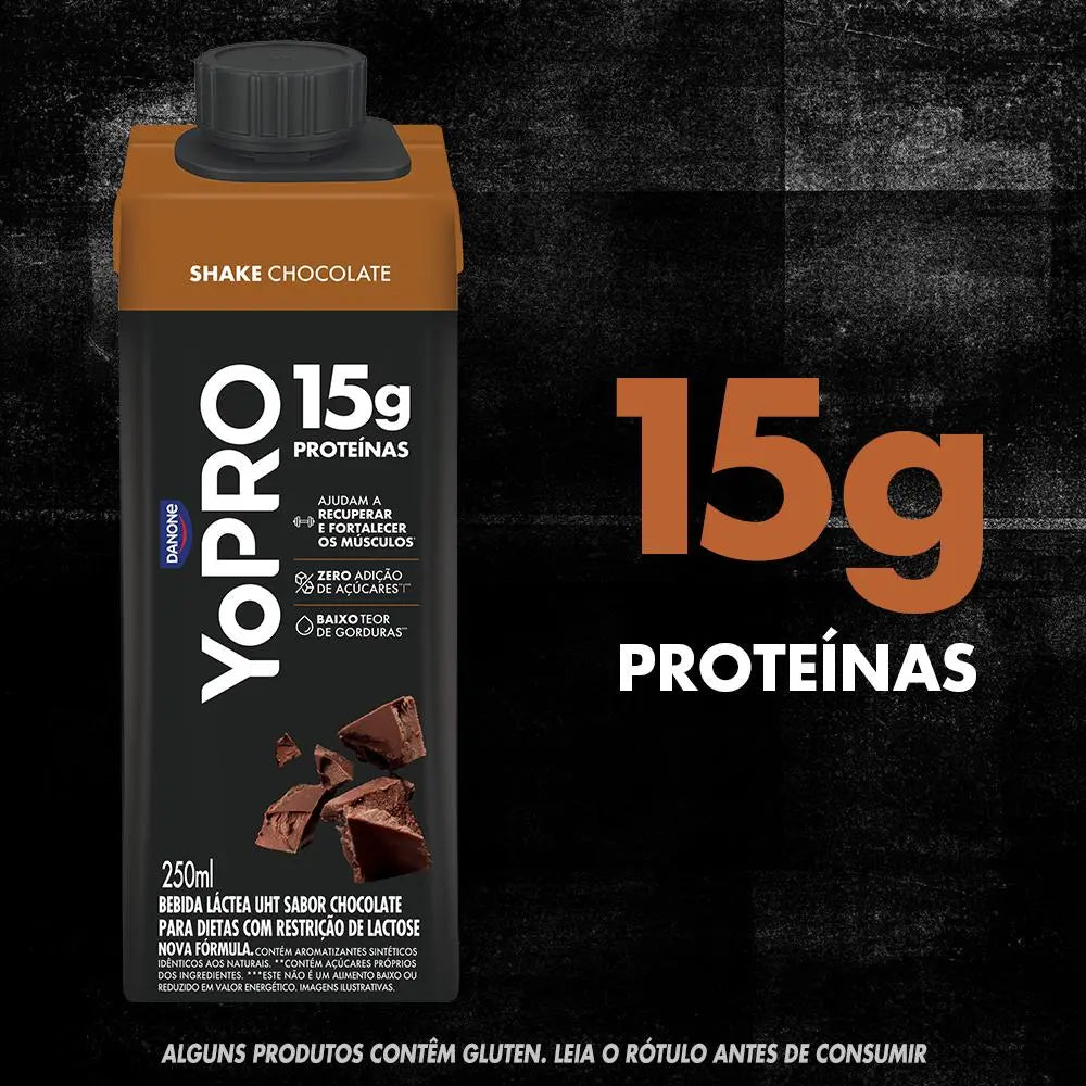 Yopro Bebida Láctea Chocolate 250ml 15g de Proteina