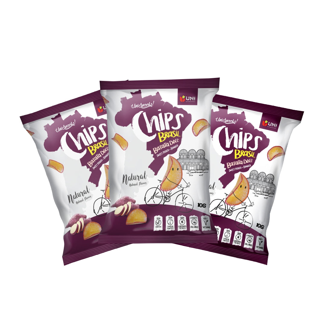 Chips de Batata Doce Natural ChipsBrasil 10 g