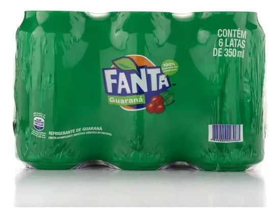 Refrigerante Fanta Guaraná 220 ml Lata - 6 Unidades