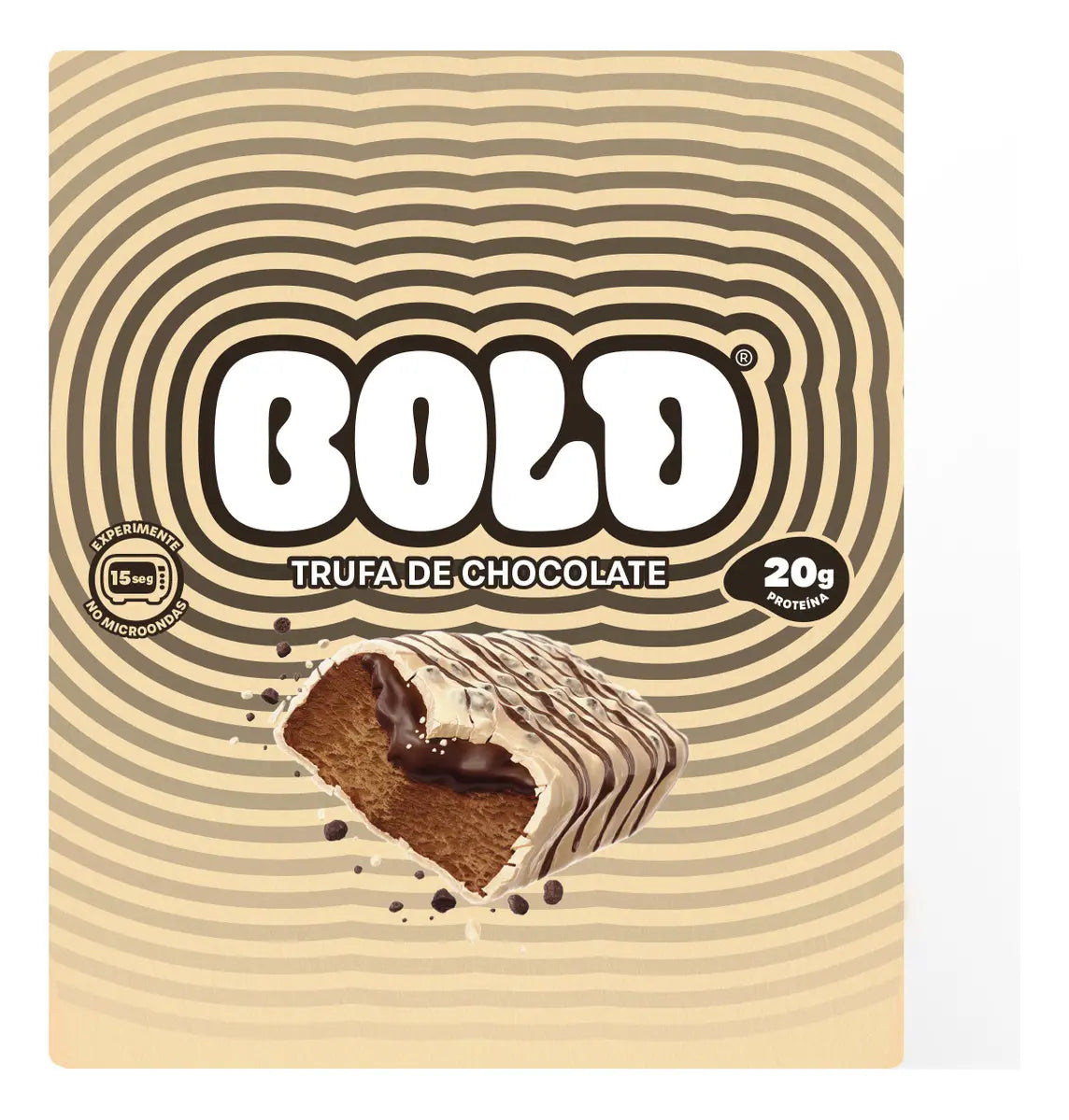 Barra de Proteína BOLD Trufa de Chocolate 60g - Caixa com 12 Unidades