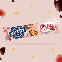 Barra de Cereal Nutry Morango com Chocolate 22g - Display com 24 Unidades