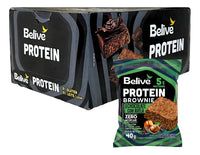 Brownie Proteico BeLive Avelã Zero Açúcar S/ Glúten - Caixa 10x40g