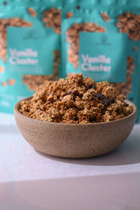 Granola Aglomerados de Baunilha Feitos Naturalmente - Pacote 800g