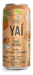 Pack 6 Cans Green Tea Yaí Orange with Ginger - Natural Thermogenic