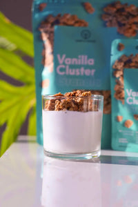 Granola Aglomerados de Baunilha Feitos Naturalmente - Pacote 800g