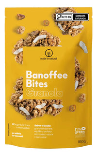 Granola Banoffee Bites Feita No Natural - Pacote 800g