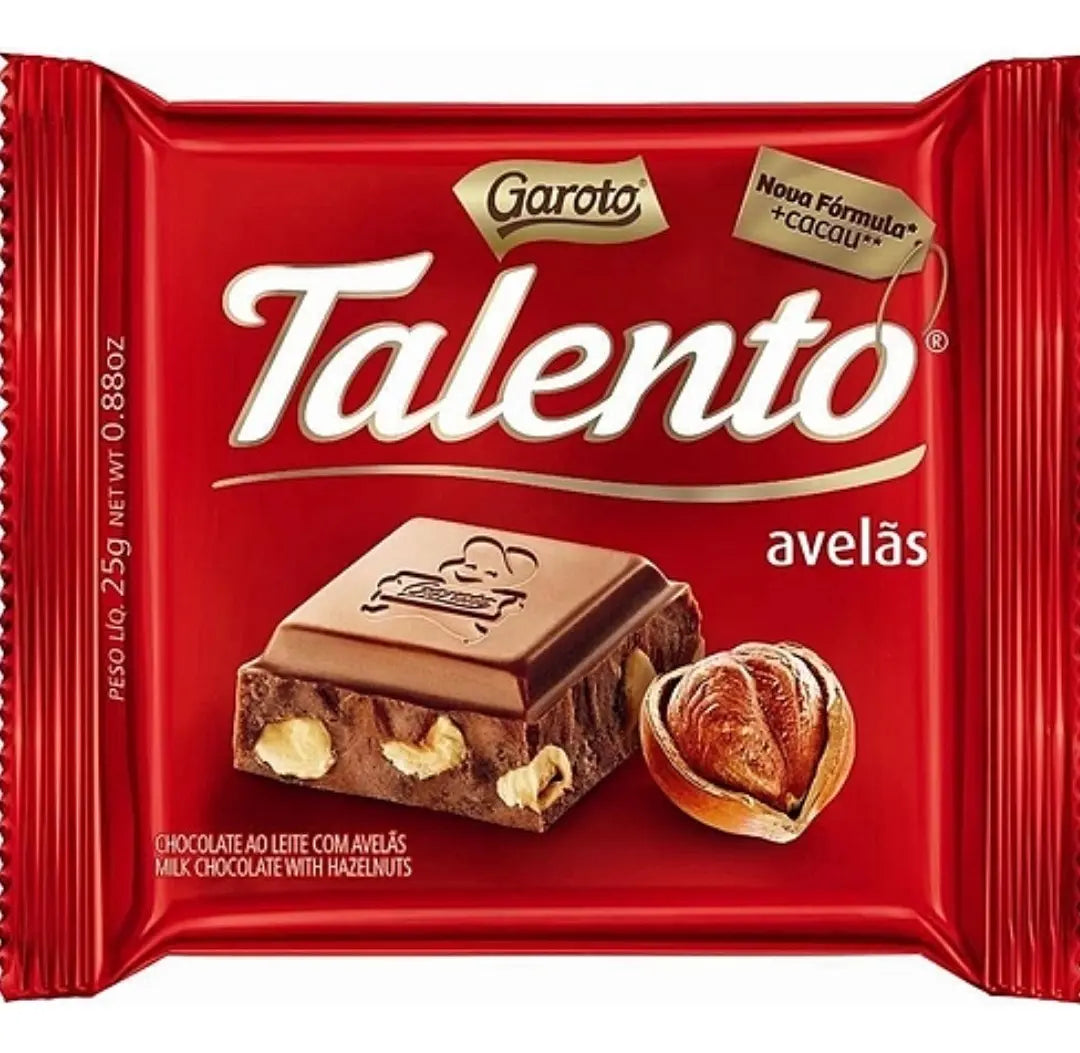 Chocolate Mini Talento Garoto Avelãs 15 x 25 g