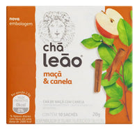 Chá Leão Maçã com Canela 20 g Caixa com 10 Sachês