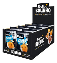 Bolinho BeLive Baunilha Zero Açúcar e Sem Glúten - Caixa 10x40g