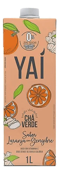 YAI CHÁ VERDE LARANJA C GENGIBRE 1L
