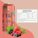 Pack 6 Latas Chá Verde Yaí Frutas Vermelhas - Sem Açúcar e Refrescante
