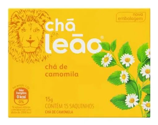 Chá Leão Camomila 15 g Caixa com 15 Sachês