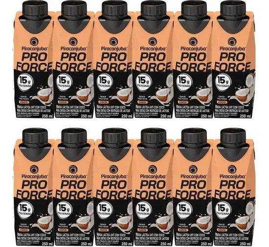 Bebida Láctea Piracanjuba Whey 15g Coco Zero Lactose - Caixa 12x250ml