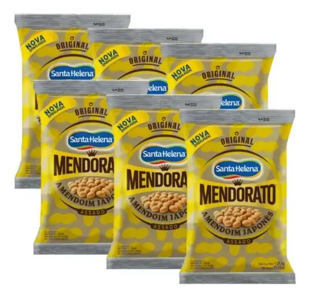 Amendoim Japonês Mendorato Santa Helena 27g - Embalagem com 60 Unidades