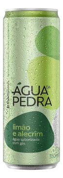 ÁGUA DA PEDRA SABORIZADA LIMÃO COM ALECRIM 350 ML LATA 12 UN