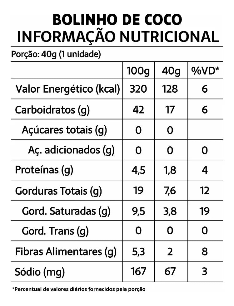 Bolinho BeLive Coco com Chocolate Zero Açúcar - Caixa 10x40g