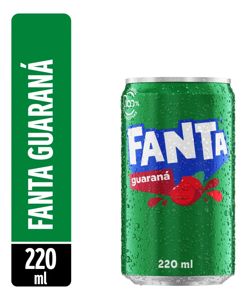 Fanta Guaraná 220 ml - Pack com 6 latas