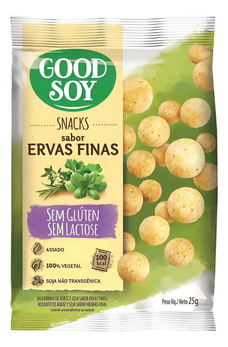 Snack de Soja GoodSoy Ervas Finas Sem Glúten - Caixa 20x25g