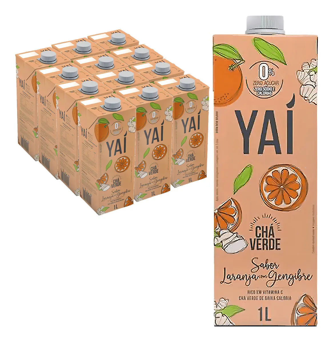 YAI CHÁ VERDE LARANJA C GENGIBRE 1L