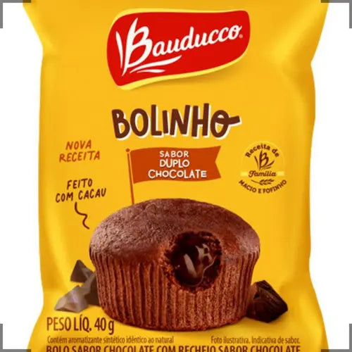 Bolinho Duplo Chocolate Bauducco 16 x 40 g