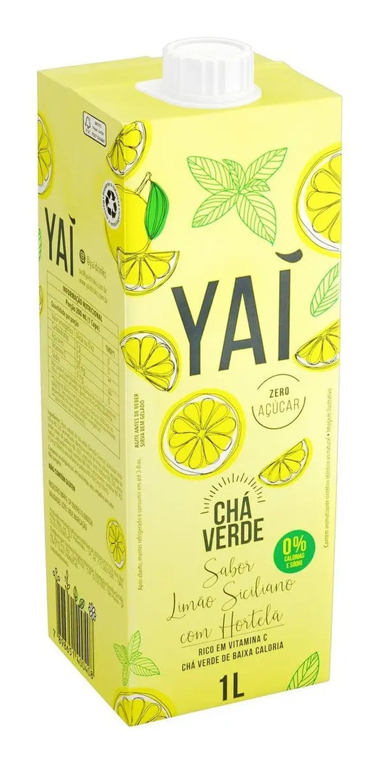 CHÁ VERDE LIMÃO SIC COM HORTELÃ YAI 1L