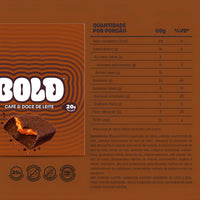 Barra de Proteína BOLD Café e Doce de Leite 60g - Caixa com 12 Unidades