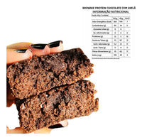 Brownie Proteico BeLive Avelã Zero Açúcar S/ Glúten - Caixa 10x40g