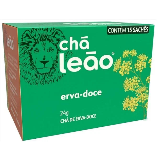 Chá Leão Erva-Doce 24 g Caixa com 15 Sachês