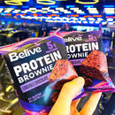 Brownie Proteico Double Chocolate Belive 10x40g Sem Glúten e Sem Lactose
