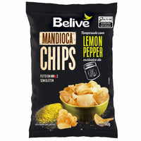 CHIPS MANDIOCA BELIVE LIMÃO PIMENTA - CX20