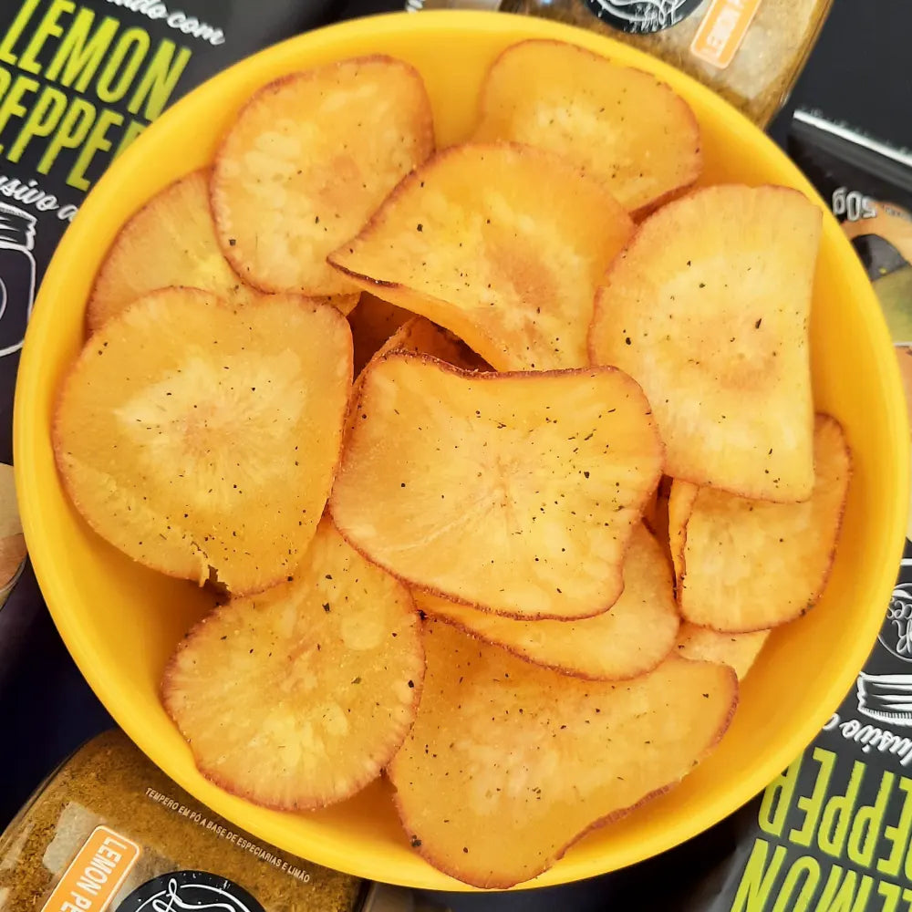 CHIPS MANDIOCA BELIVE LIMÃO PIMENTA - CX20