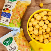 Caixa GoodSoy Snacks com Legumes Sabor Queijo 20 x 25 g Sem Glúten Sem Leite Sem Lactose