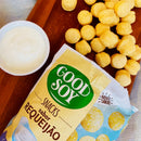 Caixa GoodSoy Snacks Requeijão 20 x 25 g Sem Glúten Sem Leite Sem Lactose