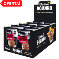Bolinho Belive Double Chocolate Sem Glúten Sem Lactose Sem Açúcar 10 Unidades de 40g Cada (400g Total)