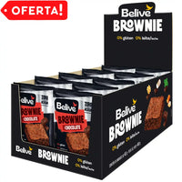 Brownie de Chocolate BeLive - Sem Açúcar, Sem Glúten e Sem Leite (Caixa com 10 unidades)