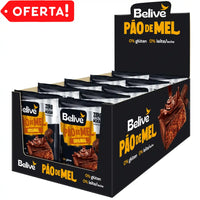 Belive Pão de mel Zero 45g Cx C/10 Un