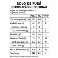 Bolo de Fubá BeLive 290g - Zero Açúcar, Sem Glúten e Sem Leite